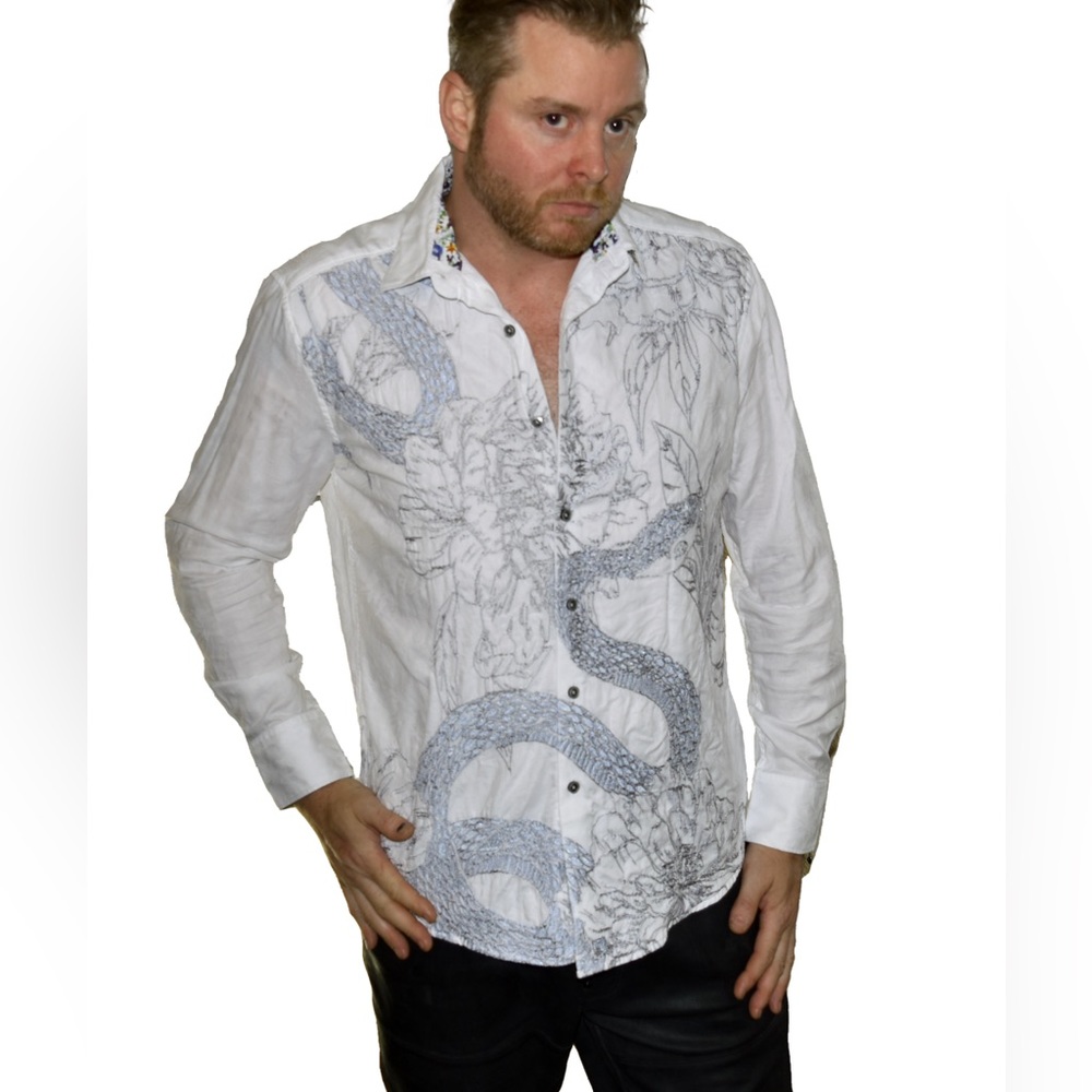 Robert Graham Embroidered Men’s Button Up